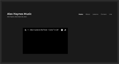Desktop Screenshot of alexhaynesmusic.com