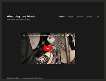Tablet Screenshot of alexhaynesmusic.com